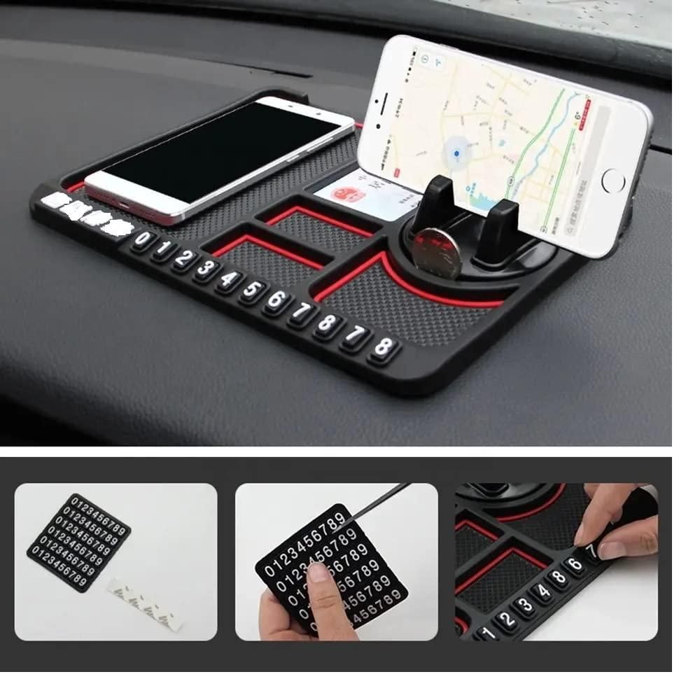 Multifunction Phone GPS Holder Anti-Slip Silicone Pad and Car Mobile Holder