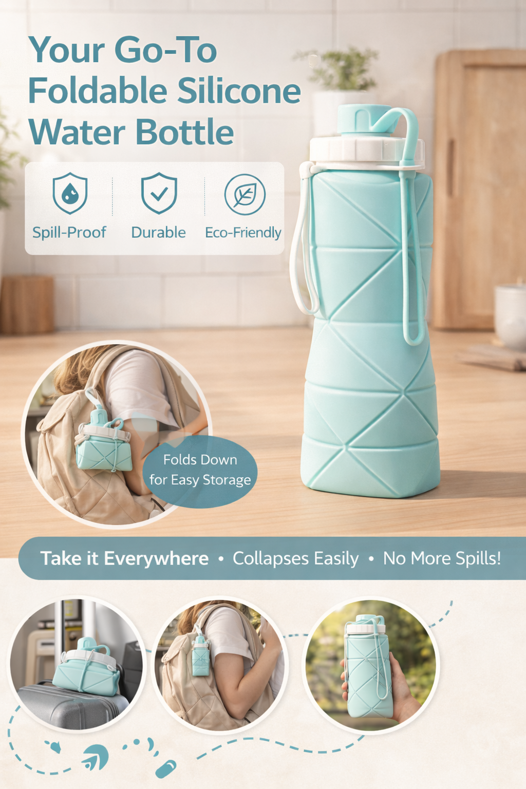 FlexSip™ Foldable Water Bottle
