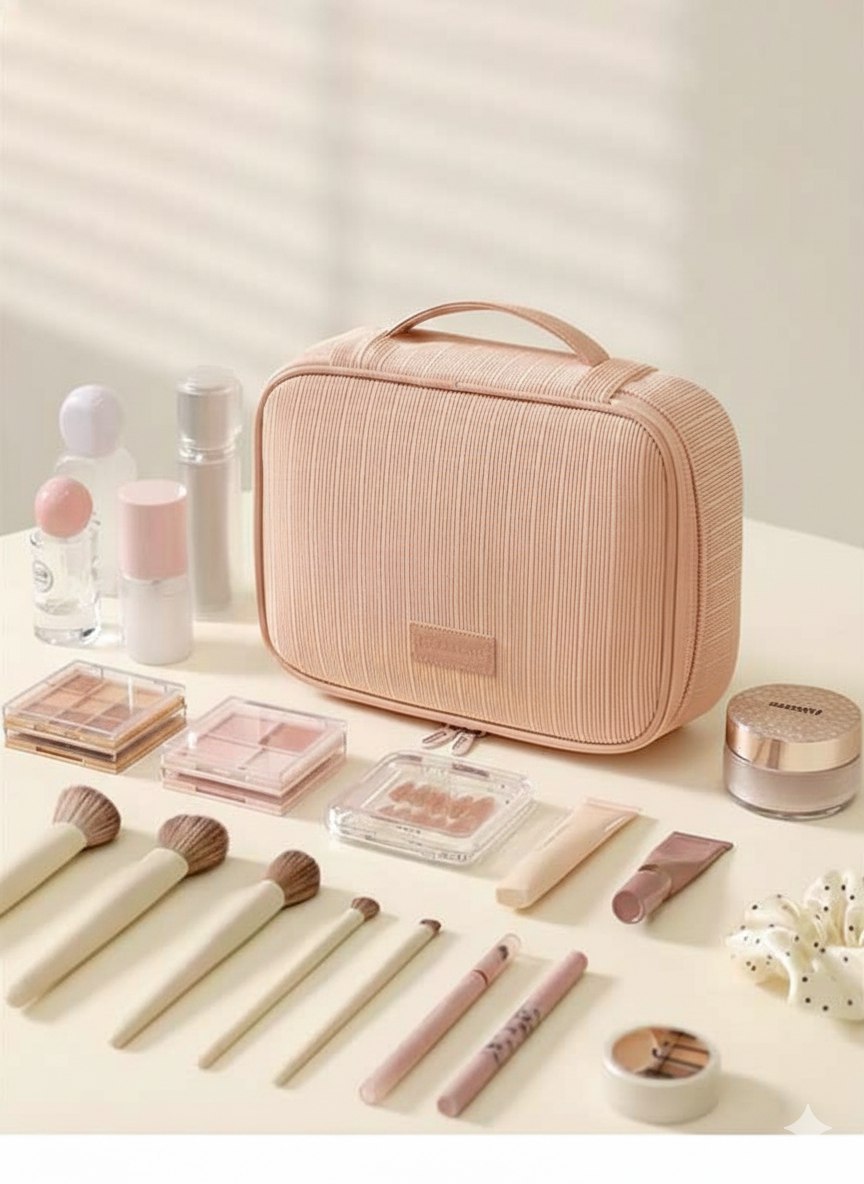 Lightweight Large Capacity Travel Cosmetic Makeup Bag for Women